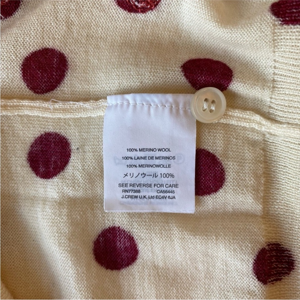 J. Crew Cream Jackie Sweater Set with Red Sequin Accents - Picture 4 of 8